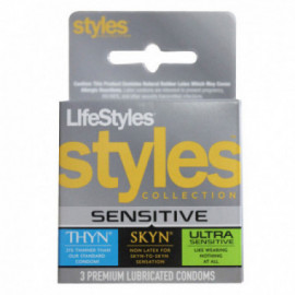 LifeStyles STYLES Sensitive Coll (3pk)