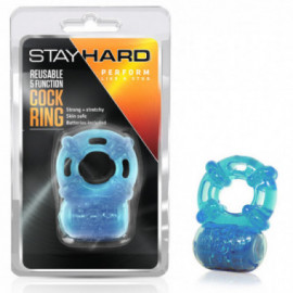 Stay Hard - Reusable 5f Cockring - Blue