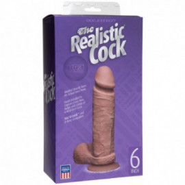 Realistic Cock - UR3 - 6in Brown