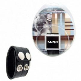 M2M Ball Stretcher Leather 1in Black