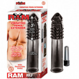 Ram 3.5in Vibrating Penis Extender (Smk)