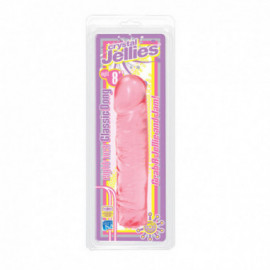 Crystal Jellies Classic Dong Pink 8in