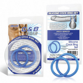 CB Gear Silicone Cock Ring Set