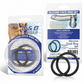 CB Gear Silicone Cock Ring Set