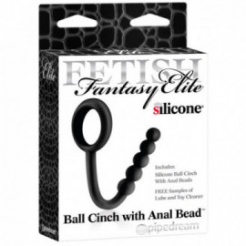 FF Elite Ball Cinch w/Anal Bead Black