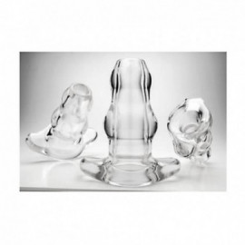 PF Double Tunnel Plug - Clear - Medium