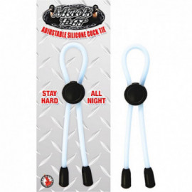 Mack Tuff Adj Silicone Cock Tie (Clear)