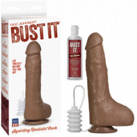 Bust It Squirting Realistic Cock Brown