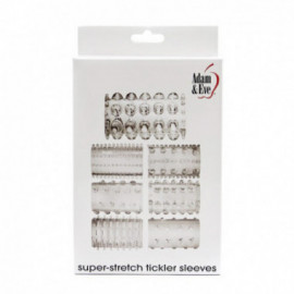 A&E Super Stretch Tickler Sleeves Clear