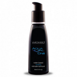 Wicked Aqua Chill Waterbased Lube 2oz.