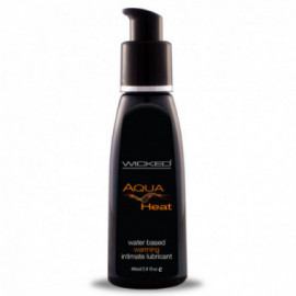 Wicked Aqua Heat Waterbased Lube 2oz.