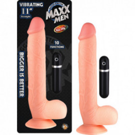 Maxx Men Vib 11in. Straight Dong (Ivory)