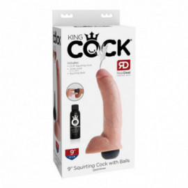 King Cock 9in Squirting Cock - Flesh