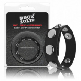 Rock Solid Adjustable 5 Snap Ring (Blk)