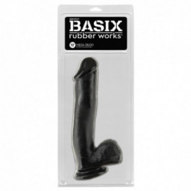 Basix 12in Mega Dildo Black