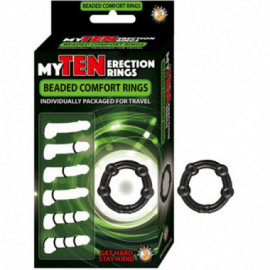 My Ten Erection Rings Beaded Comfort Bk