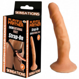 Skinsations Latin Strap On Dildo W/Harn