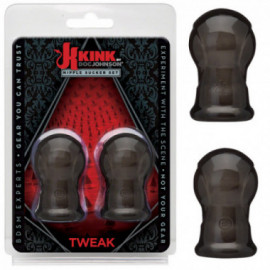 Kink Nipple Sucker Set Black