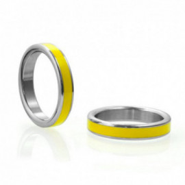 M2M Stainless C-Ring w/Yllw Band 1.875in