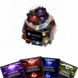 ID Assorted Condom Jar (114 condoms)