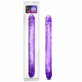 B Yours - 18in Double Dildo - Purple