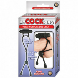 My Cock Ring Vib Cock & Ball Cinch Blk