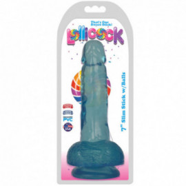 Lollicock Slim Stick w/Balls 7in Berry