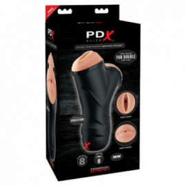 PDX ELITE DP Vibrating Stroker