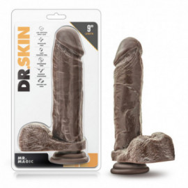 Dr. Skin - Mr. Magic 9in Dildo Chocolate