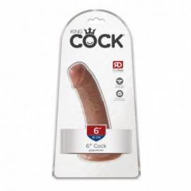 King Cock 6in Cock - Tan