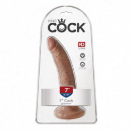 King Cock 7in Cock - Tan