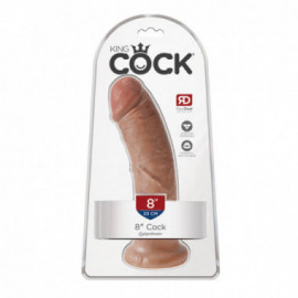 King Cock 8in Cock - Tan