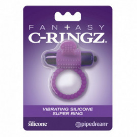 FCR - Vibrating Silicone Super Ring Purp