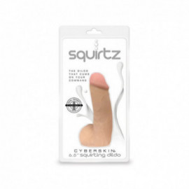 Squirtz CyberSkin 6.5in Squirting Dildo