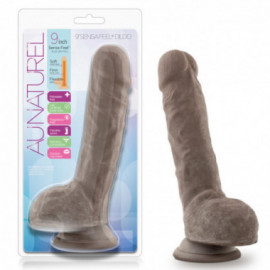 Au Naturel - 9in Sensa Feel Dildo Choc