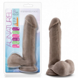 Au Naturel - 8in Sensa Feel Dildo Choc