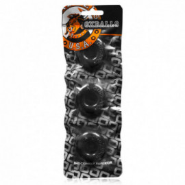 OxBalls Ringer, 3pk Do-Nut-1 Small Blk