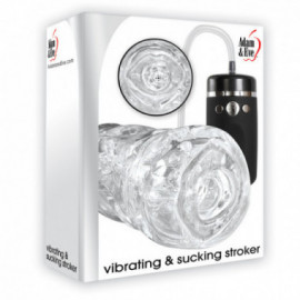 A&E Vibe Vacuum Stroker W/Remote Clear