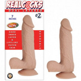 Realcocks Dual Layered No.2 7in Flesh