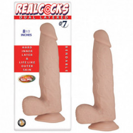 Realcocks Dual Layered No.7 8.5in Flesh