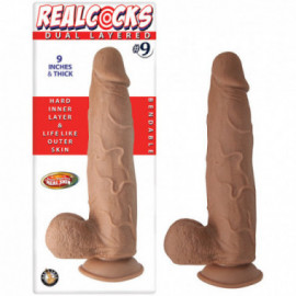 Realcocks Dual Layered No.9 9in Thick Brwn