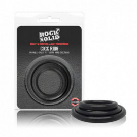 Rock Solid Tri-Pack Rubber Gasket Black