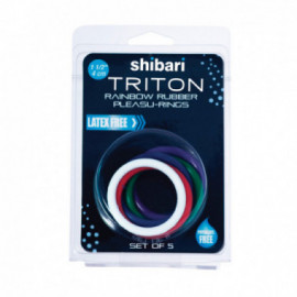 Triton Rainbow Cockrings (5/Pk)