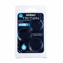 Triton CockRing W/Knubbs 3Pk Blk