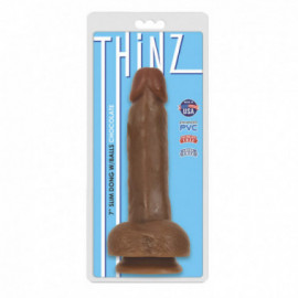 Thinz 7in Slim Dong w/Balls Chocolate