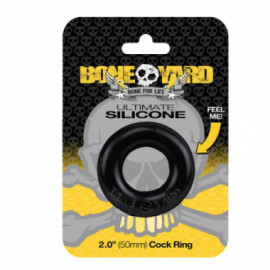 Boneyard Ultimate Silicone Cock Ring Bla