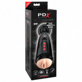 PDX ELITE Dirty Talk Starter Stroker