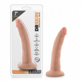 Dr. Skin - 7in Cock w/Suc Cup - Vanilla