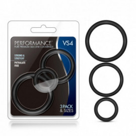 Performance - VS4 Sili Cockring Set Blk