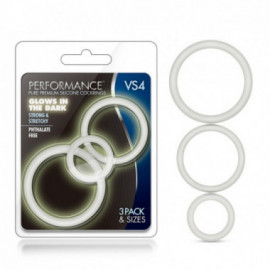 Performance - VS4 Sili Cockring Set Wht